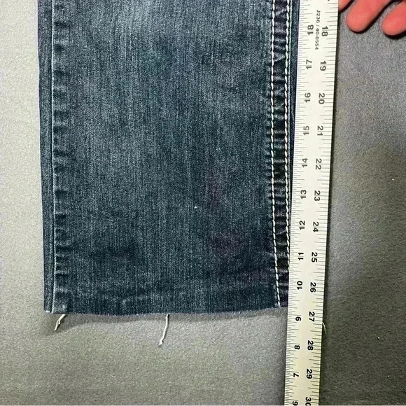 Maurices Denim Bootcut Jeans Womens 9/10 Short Stretch Comfy cute Winter 1141 - Picture 5 of 9